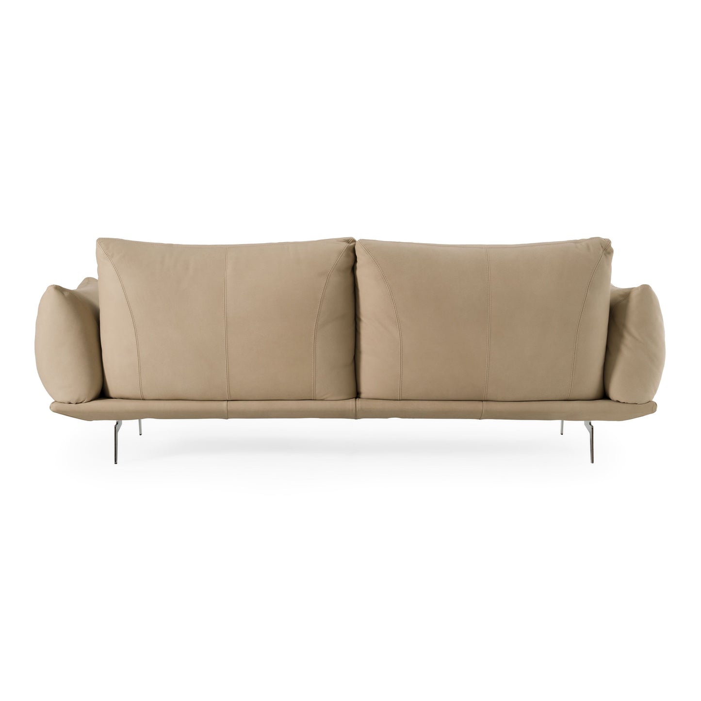 Saint Tropez Modern Italian Beige Leather Sofa