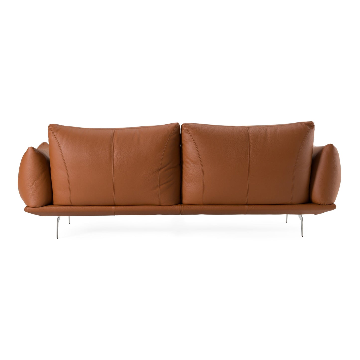 Saint Tropez Modern Italian Cognac Leather Sofa