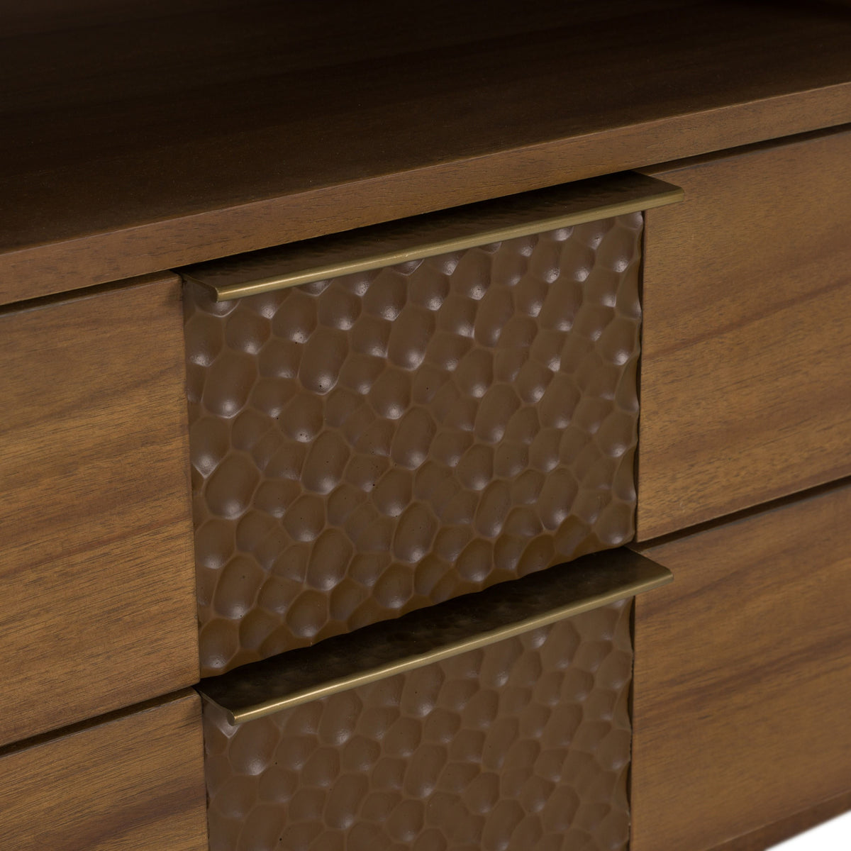 Salazar Modern Acacia Nightstand with Soft‑Closing Drawers