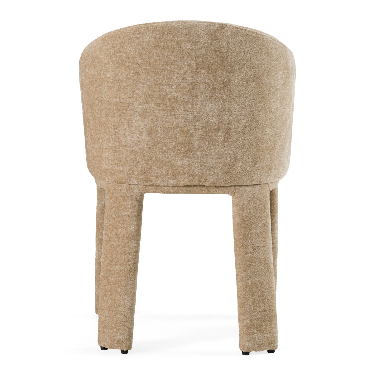 Sarkis Modern Brownish Grey Velvet Upholstered Dining Side Chair
