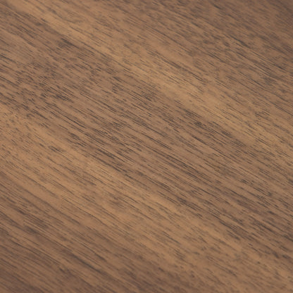 Modrest Savoy Modern Walnut End Table - Sleek and Functional Accent for a Contemporary Living Room or Bedroom