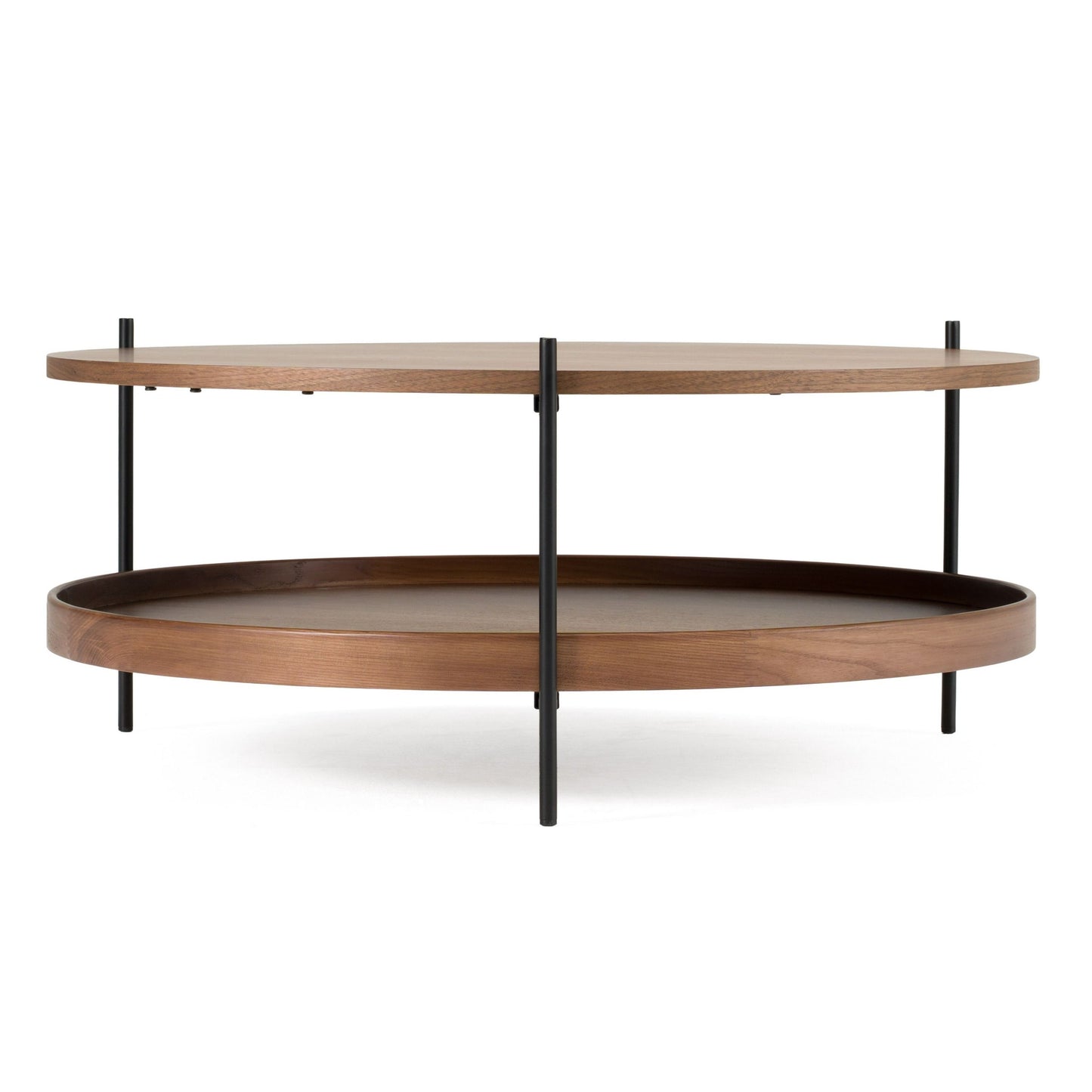 Modrest Savoy Modern Walnut Coffee Table – Large Contemporary Living Room Centerpiece
