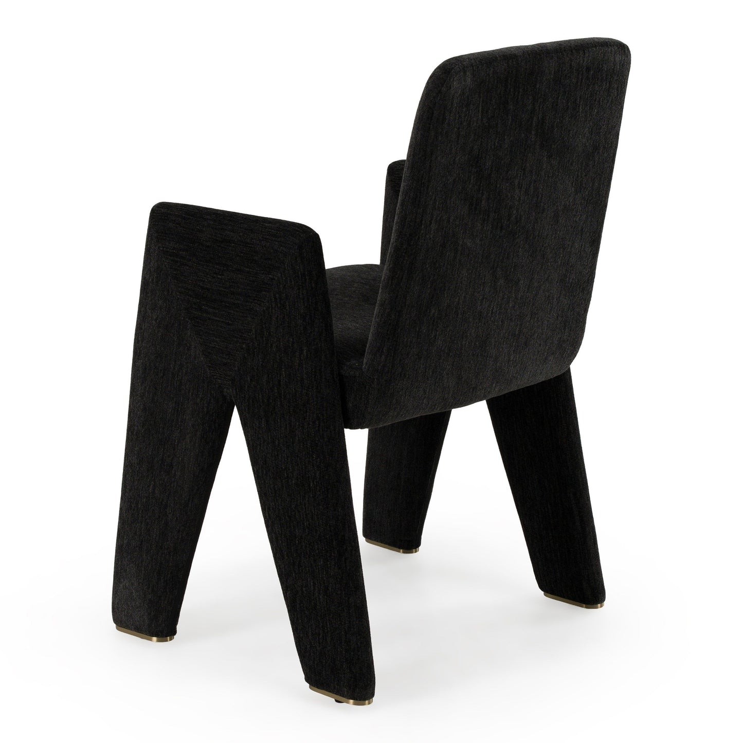 Scahill Modern Black Fabric Dining Chair