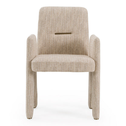 Scahill Modern Beige Fabric Dining Chair