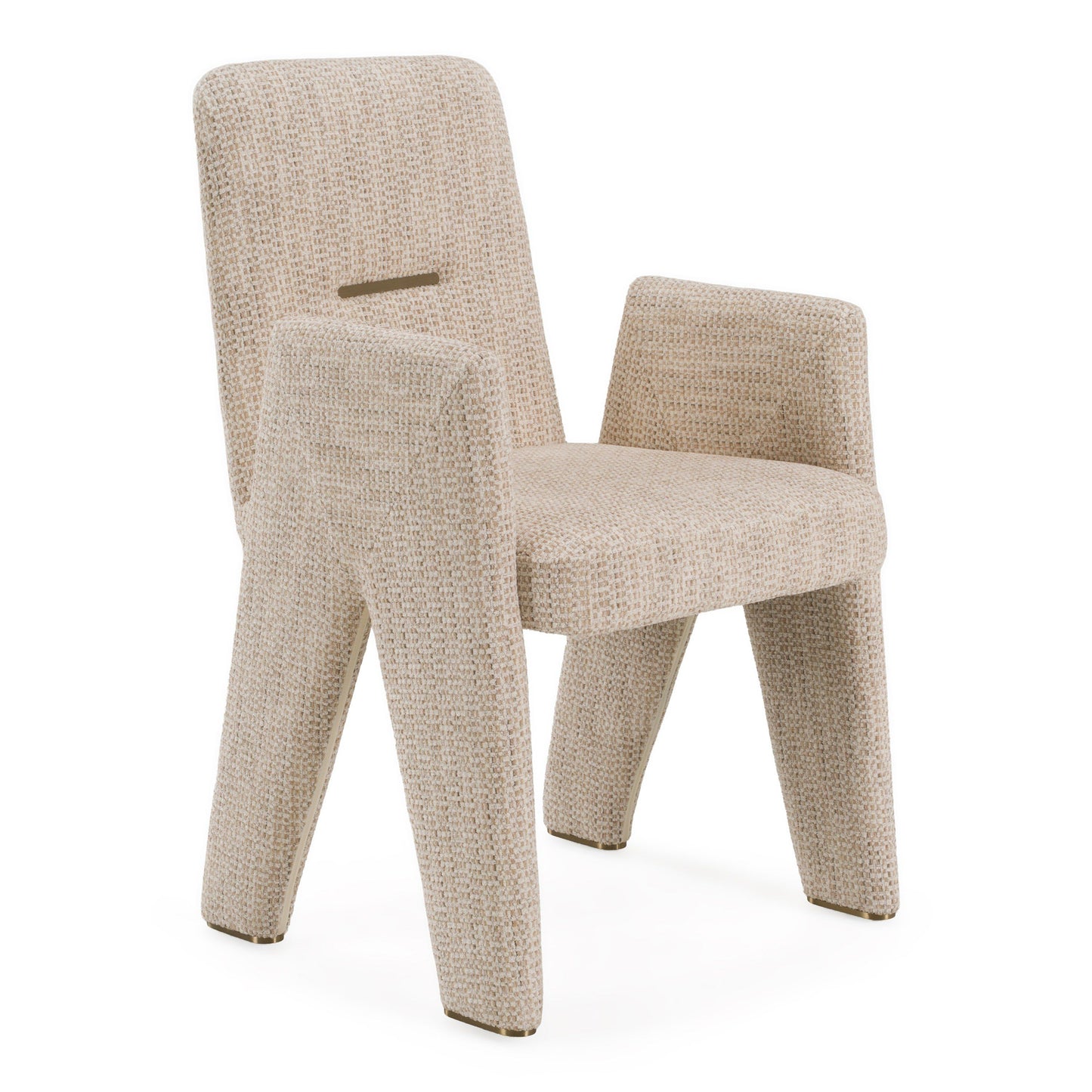 Scahill Modern Beige Fabric Dining Chair