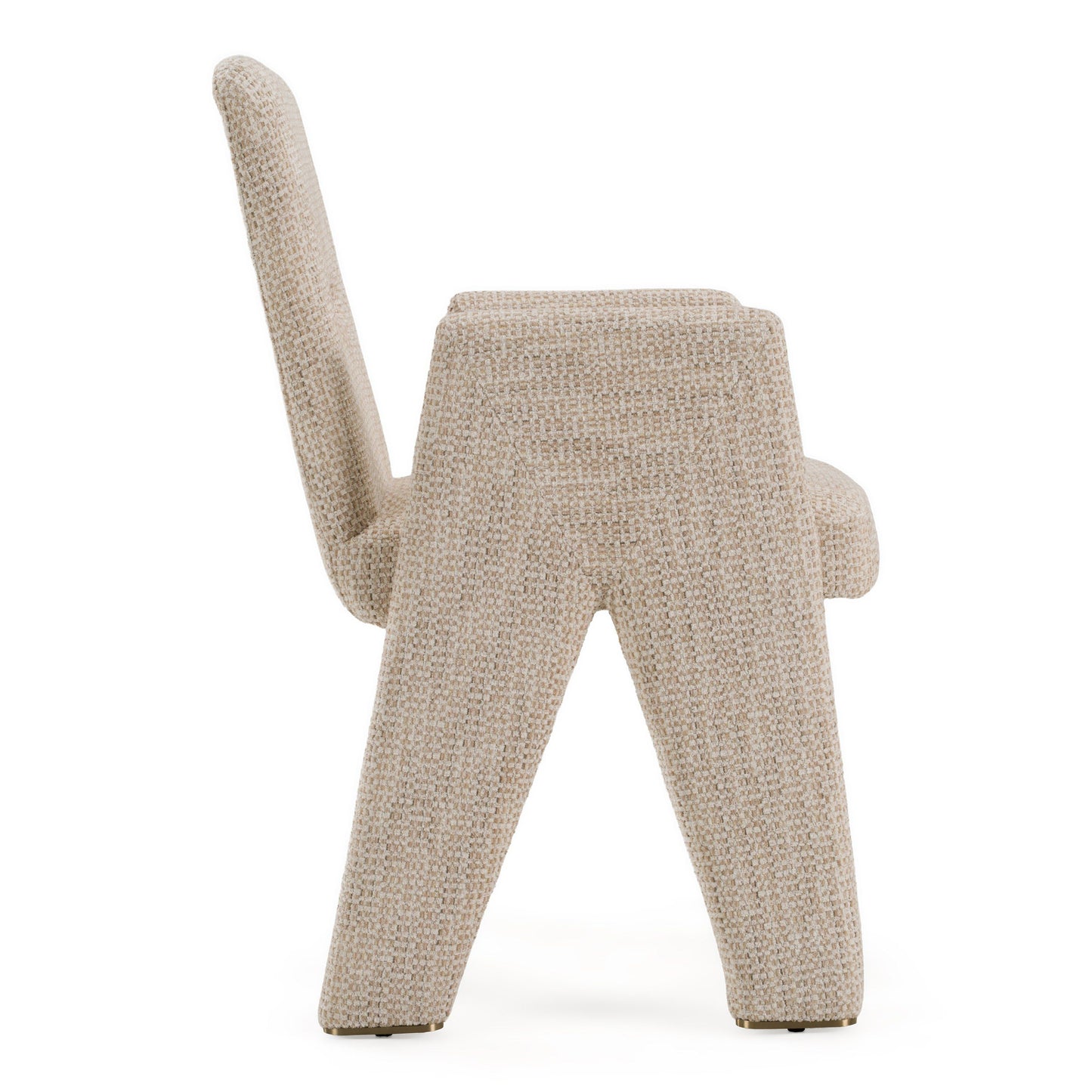Scahill Modern Beige Fabric Dining Chair