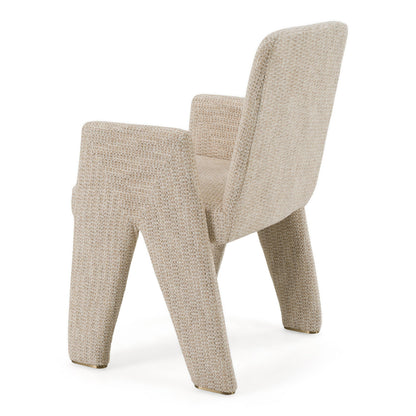 Scahill Modern Beige Fabric Dining Chair