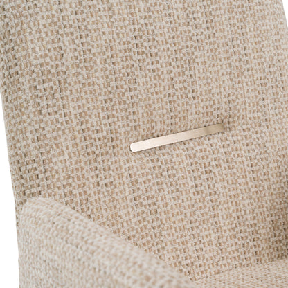 Scahill Modern Beige Fabric Dining Chair