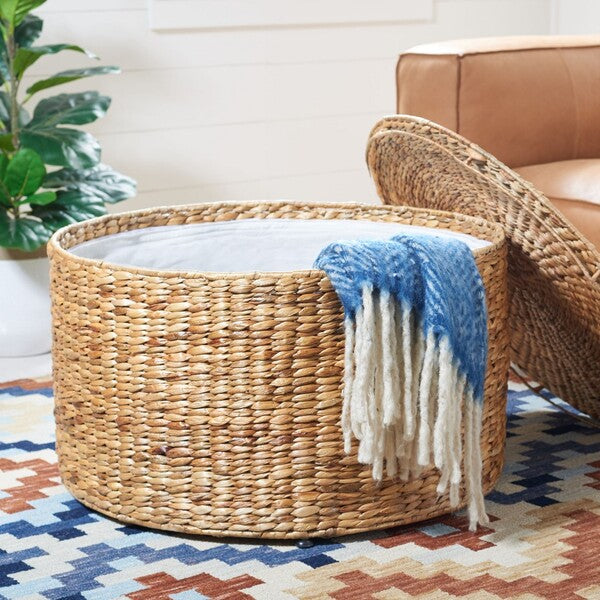 Jesse Wicker Storage Coffee Table - Practical and Stylish Storage Solution for Your Living Room