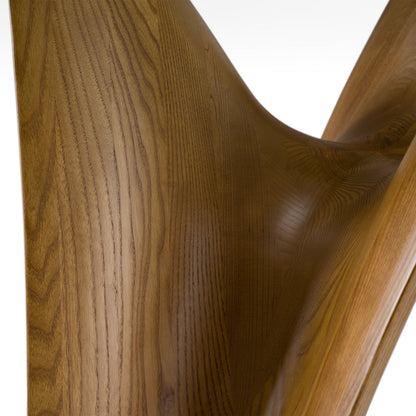 Seguin Round Glass and Walnut 59 Round Dining Table