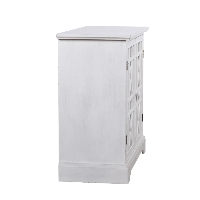 Cream Two-Door Wooden Cabinet – Stylish Storage for Any Room