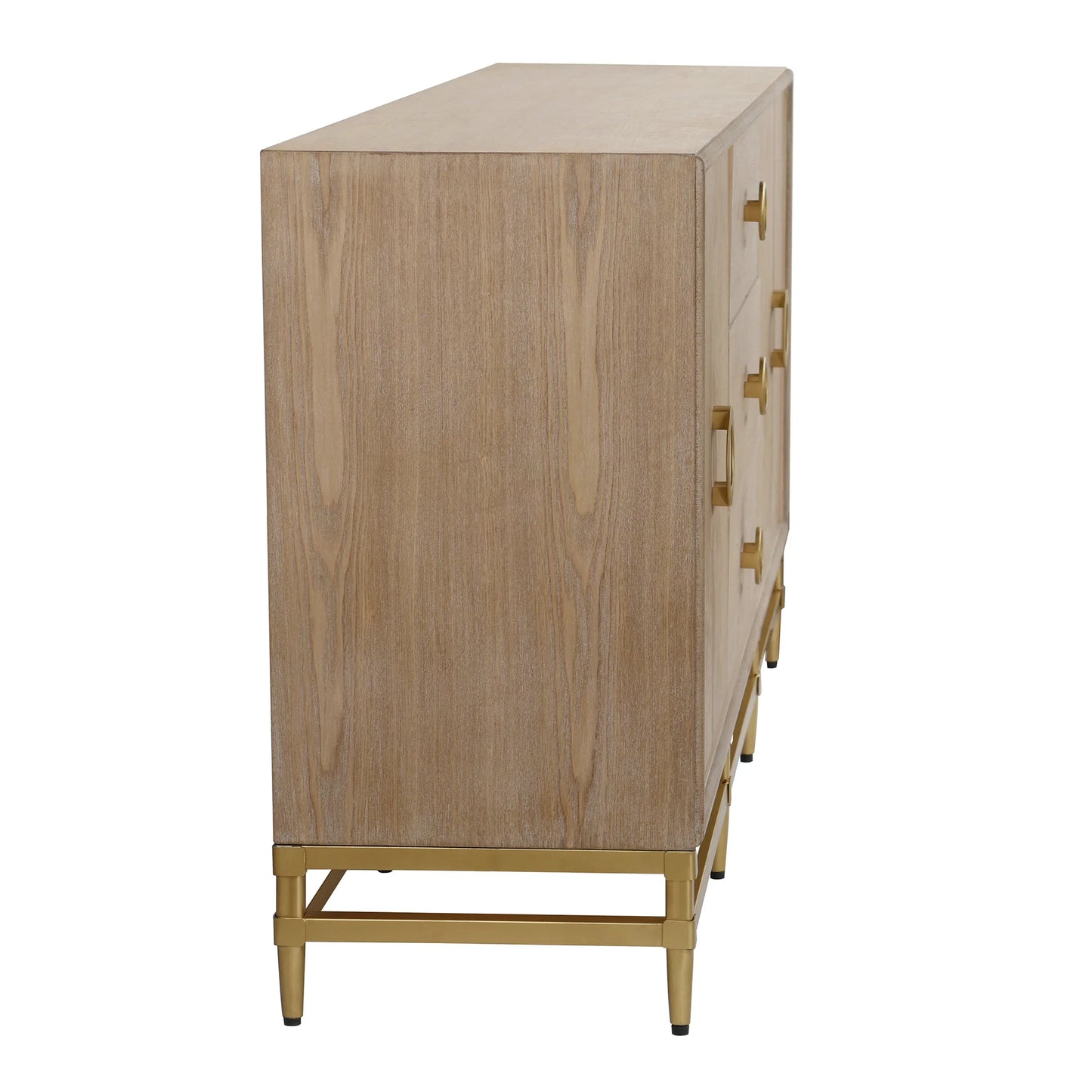 Augusta Cardenza Four Door and Three Drawer Cabinet Weathered Oak Finish