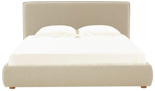 Callahan Bouclé King Bed – Luxurious Upholstered Bed with Soft Bouclé Fabric for Ultimate Comfort