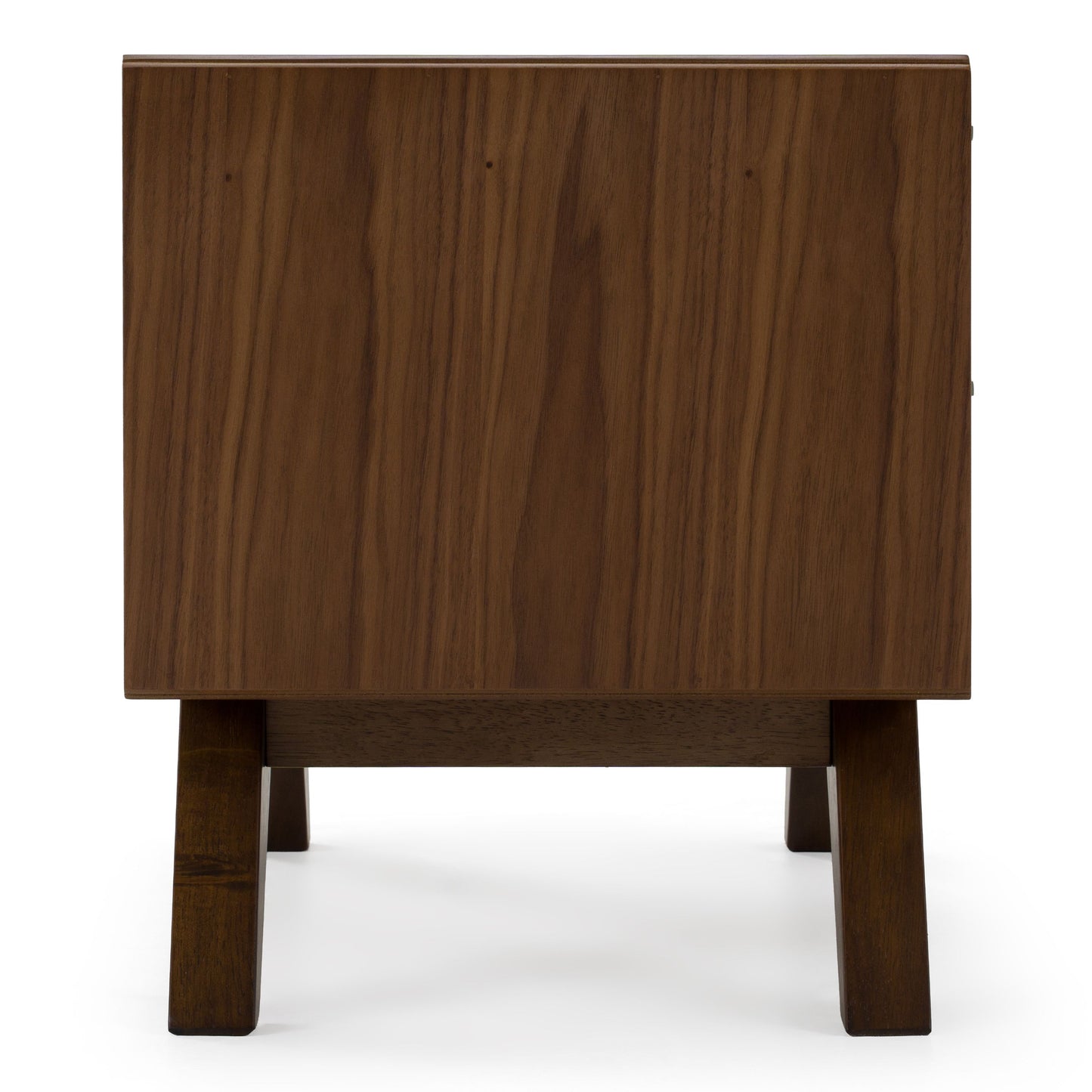 Soria Walnut 2 Drawers Nightstand