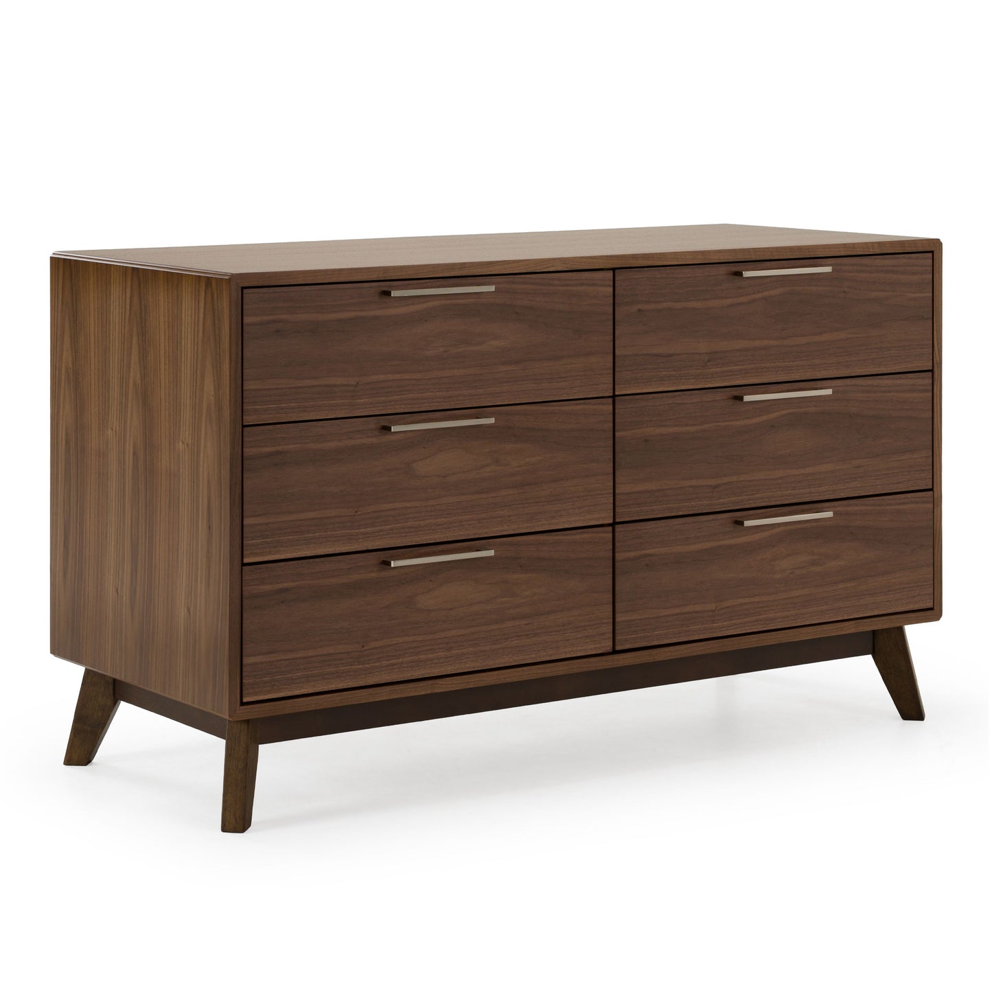 Soria Walnut 6-Drawers  Dresser