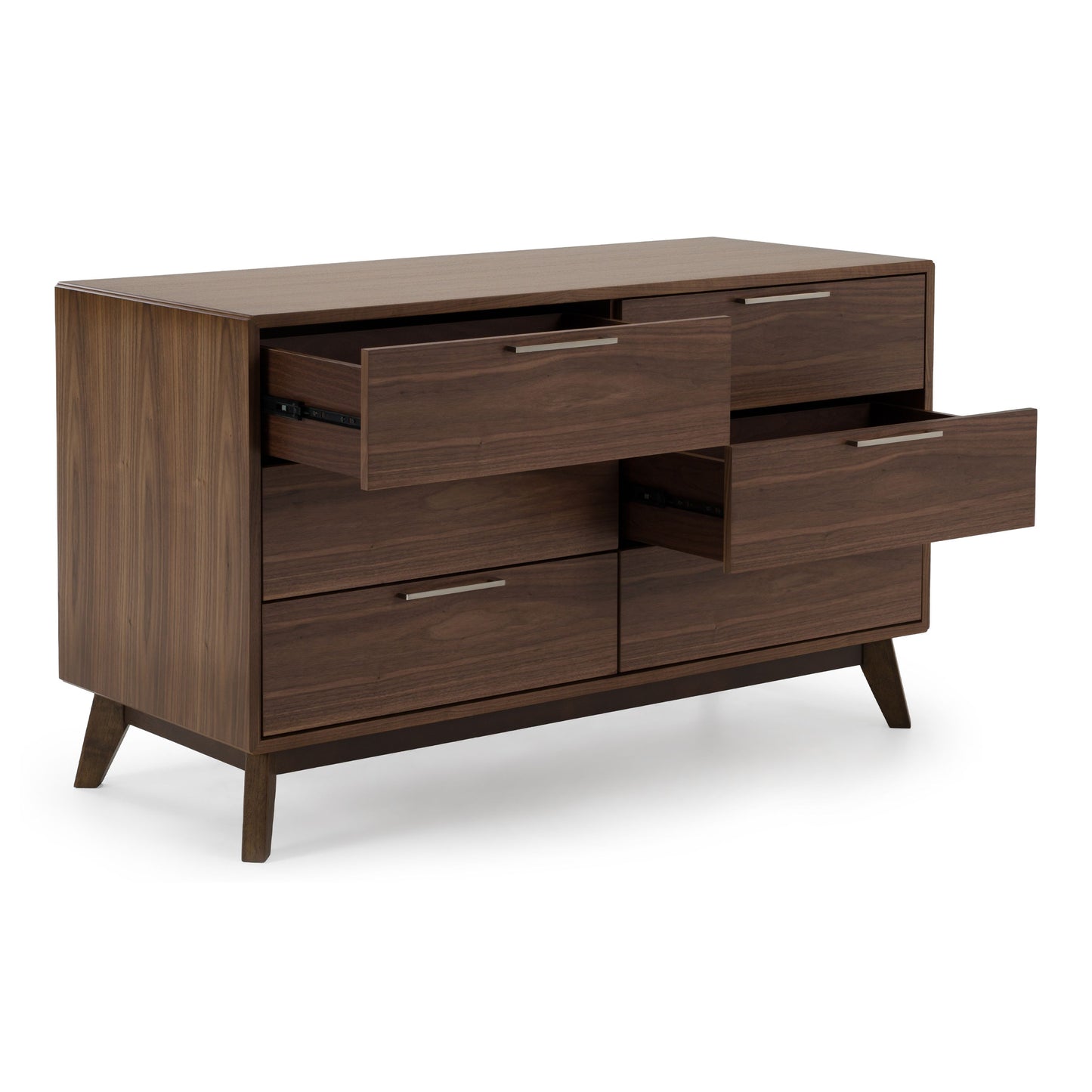 Soria Walnut 6-Drawers  Dresser