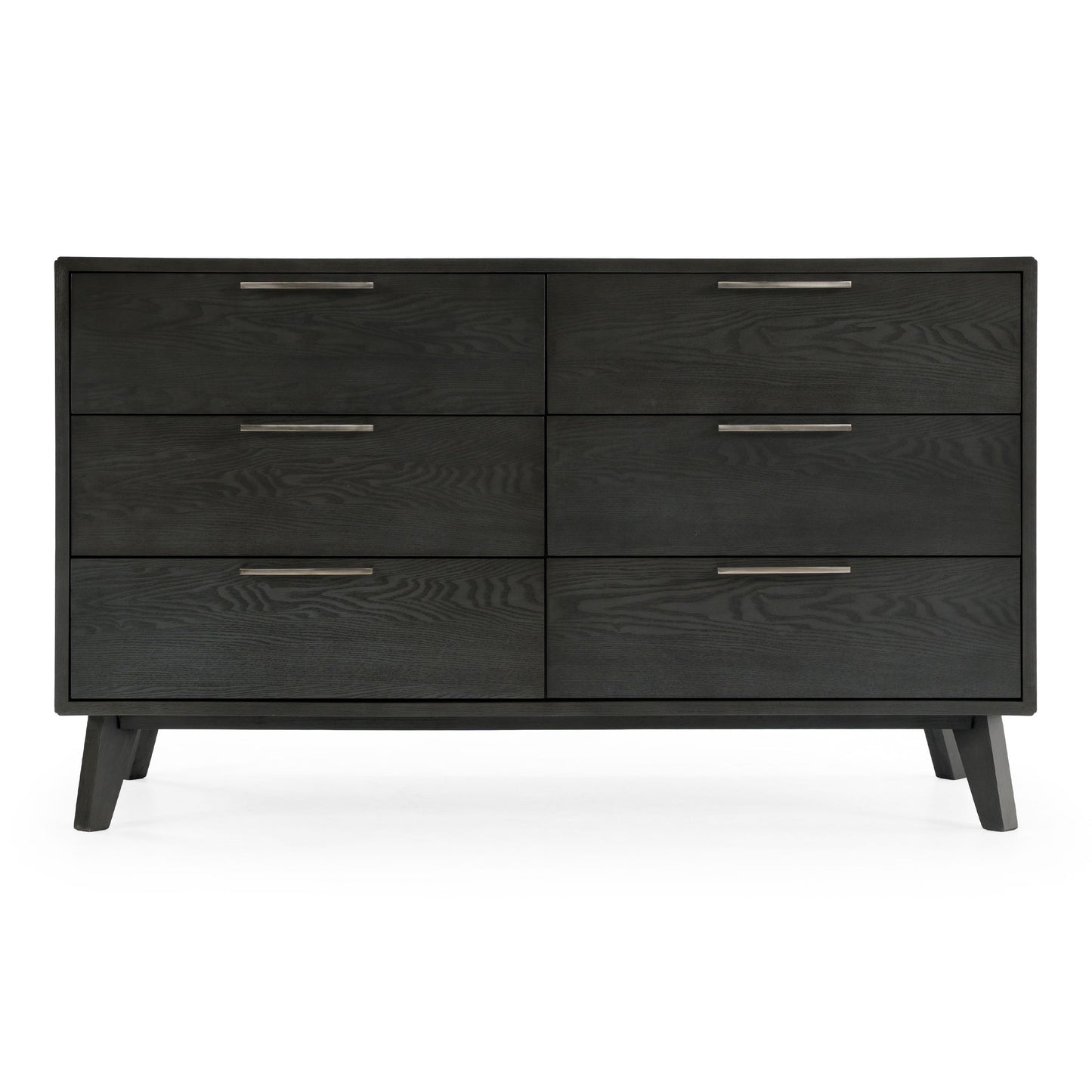 Soria Grey Wash Veneer Dresser with 6 Drawers