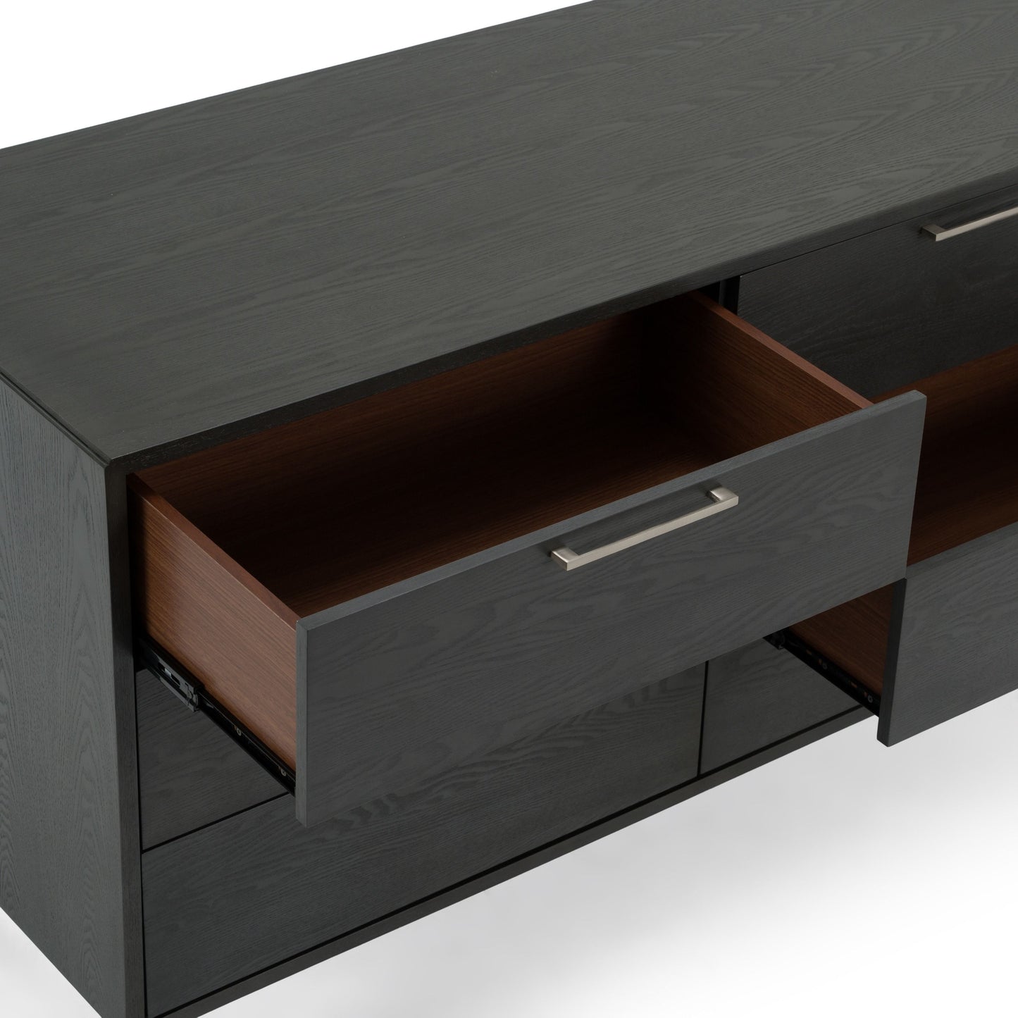 Soria Grey Wash Veneer Dresser with 6 Drawers