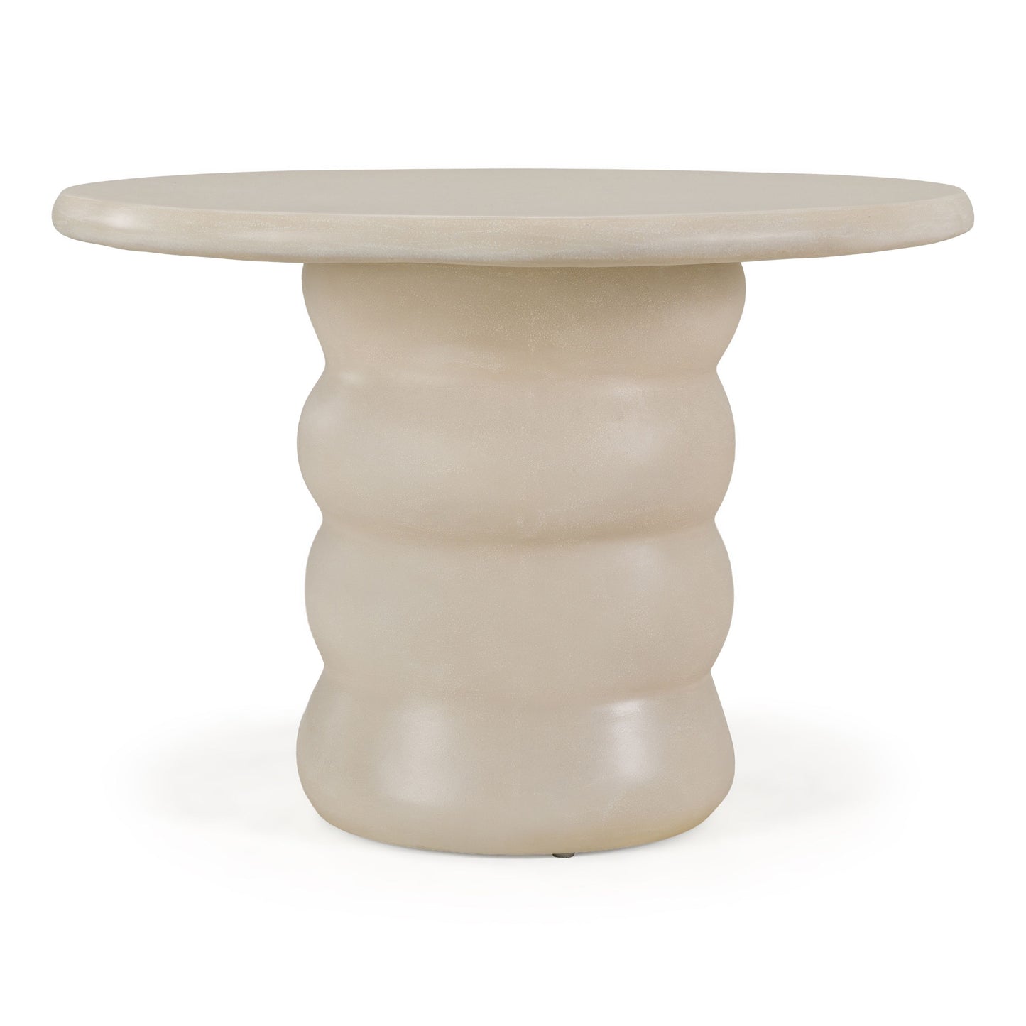 Sosso Modern Sand Fiberform Round Dining Table