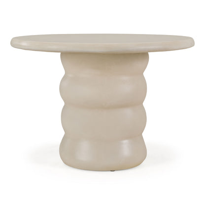 Sosso Modern Sand Fiberform Round Dining Table