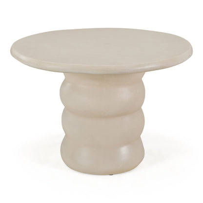 Sosso Modern Sand Fiberform Round Dining Table