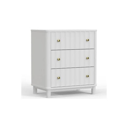 Stapleton White Three Drawer Small Chest - Compact and Stylish Storage Solution