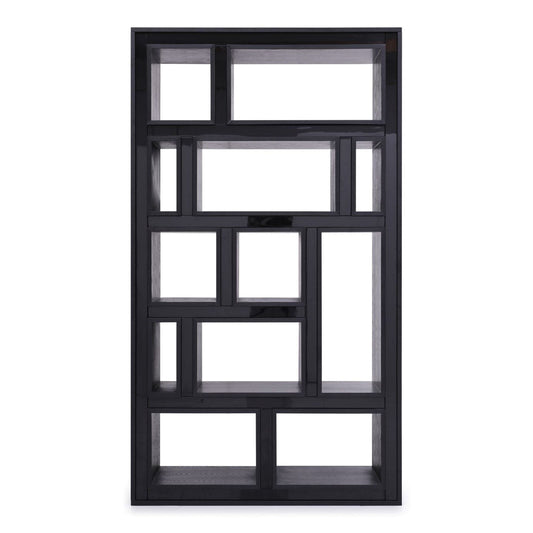 Suffolk Black Ash Tall Bookcase