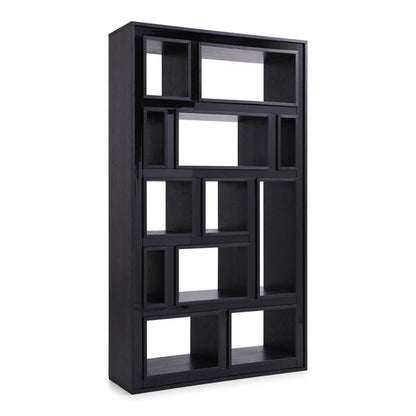 Suffolk Black Ash Tall Bookcase