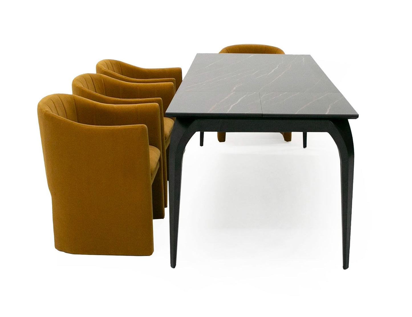 Modrest Suri - Modern Black Ceramic Extendable 71"/94.5" Dining Table