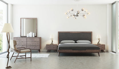 Soria Walnut 5-Drawers Chest