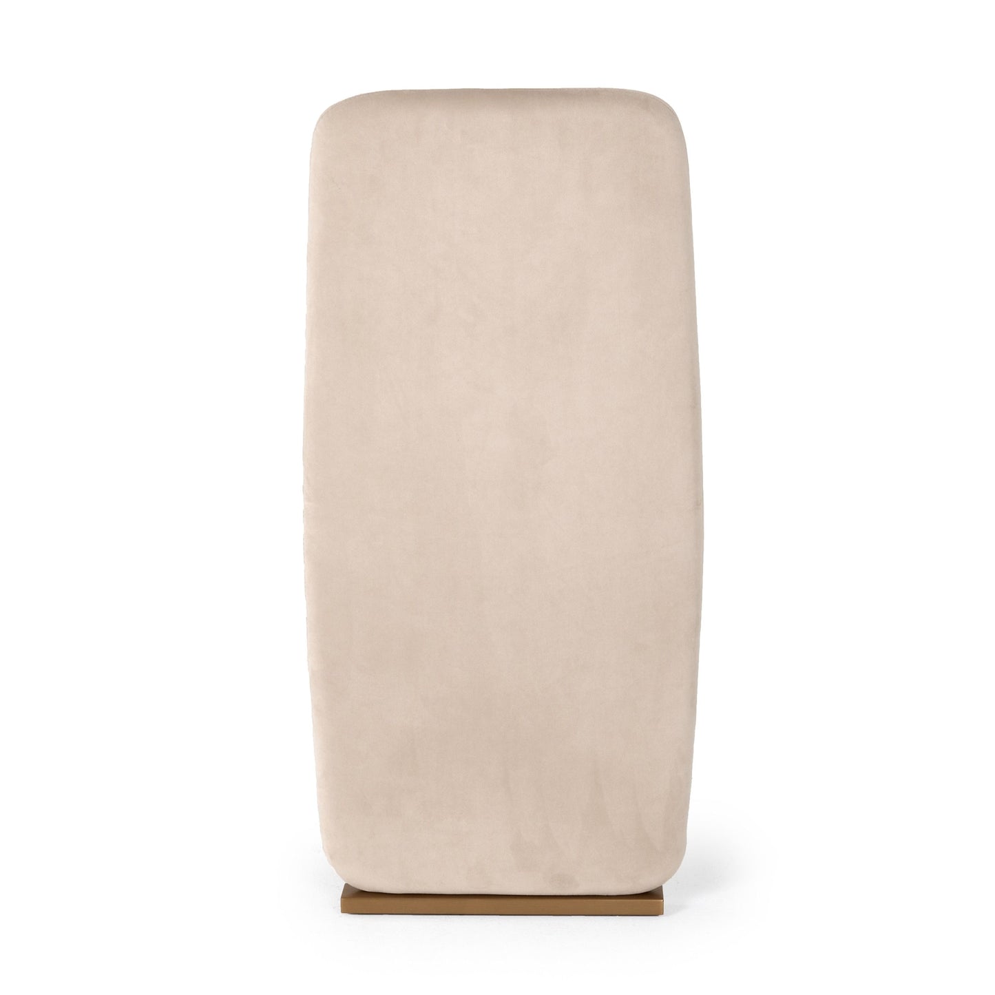Modrest Tasha Modern Light Beige Grey Velvet and Brushed Brass Dining Chair Set of 2 for a Stylish and Elegant Dining Experience