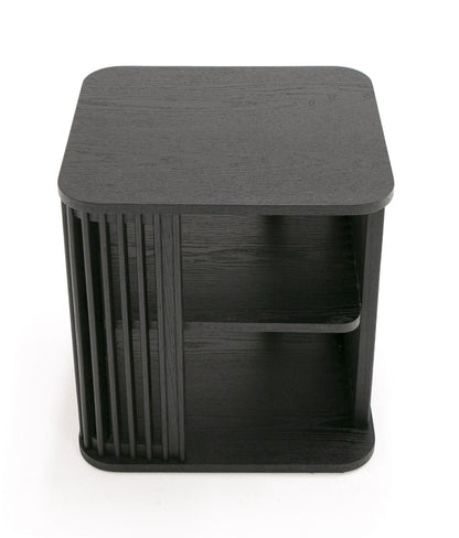 Modrest Thayne Modern Mid-Century Black Ash End Table – Stylish and Durable Accent Piece