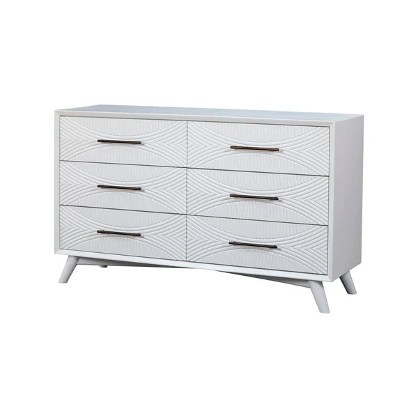 Tranquility White Dresser - Modern Storage with Clean Lines and Ample Space