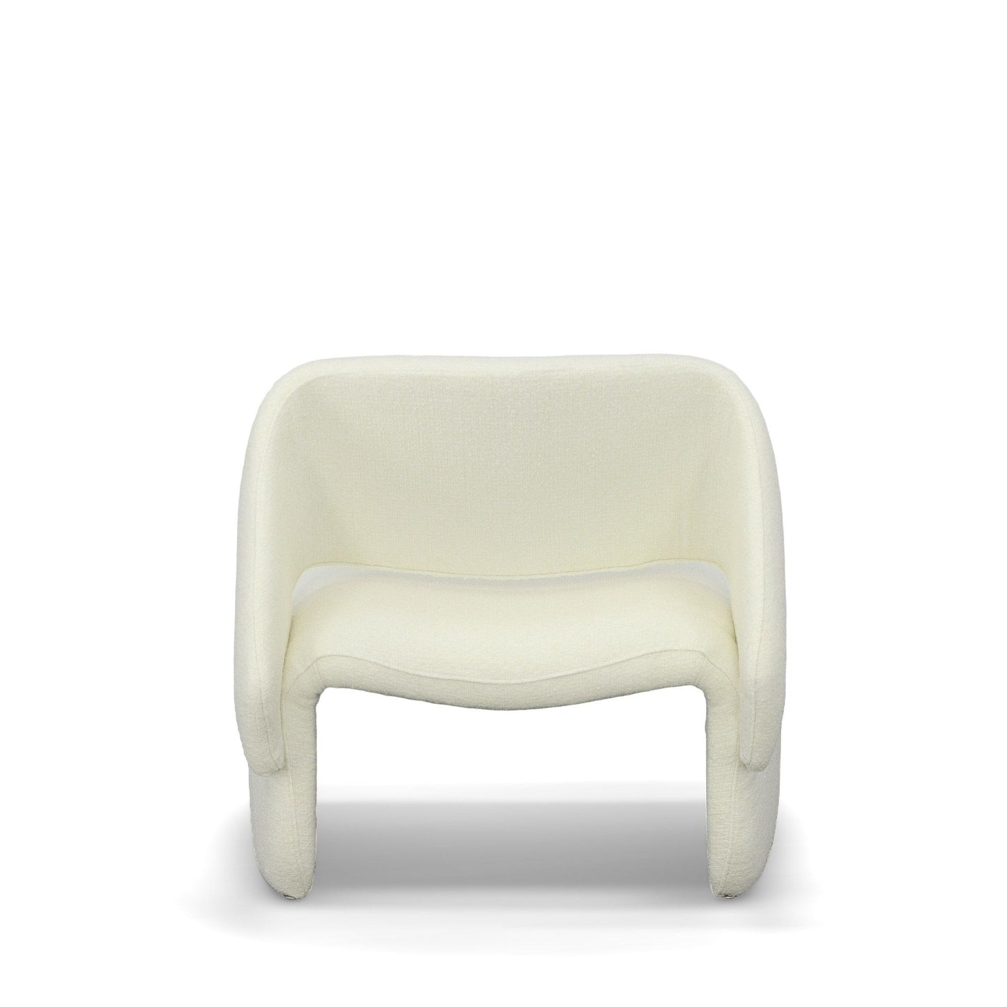 Modrest - Tristan Modern Off White Fabric Accent Chair