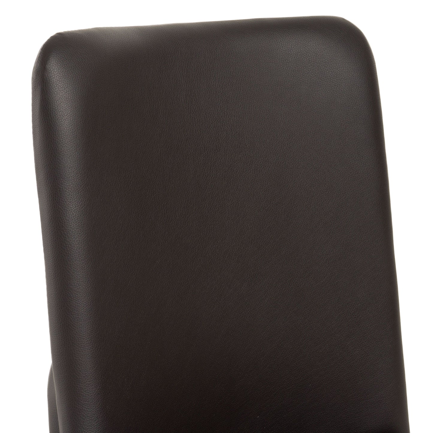 Utah Walnut Dining Chairs with Brown Faux Leather - Set of 2