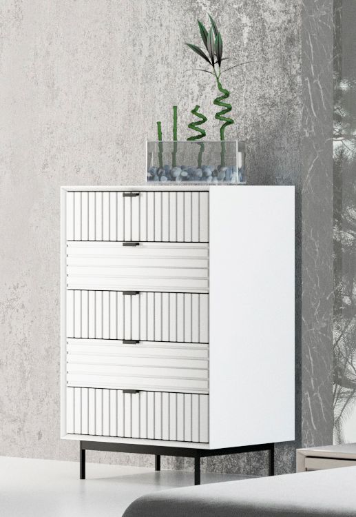 Valencia Contemporary White Chest