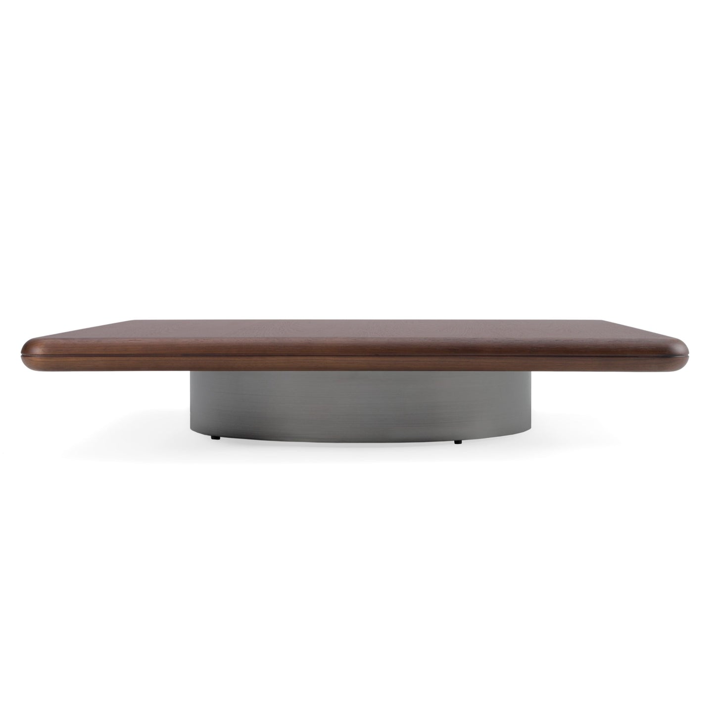 Valley Modern Walnut Titanium Low Coffee Table