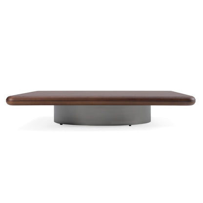 Valley Modern Walnut Titanium Low Coffee Table