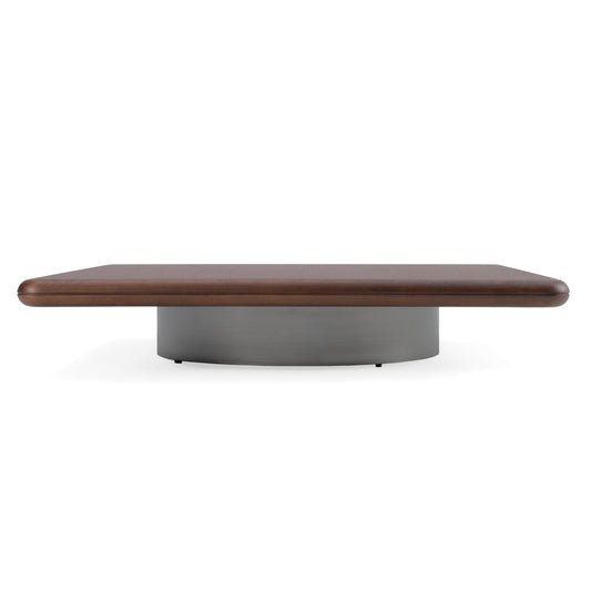 Valley Modern Walnut Titanium Low Coffee Table