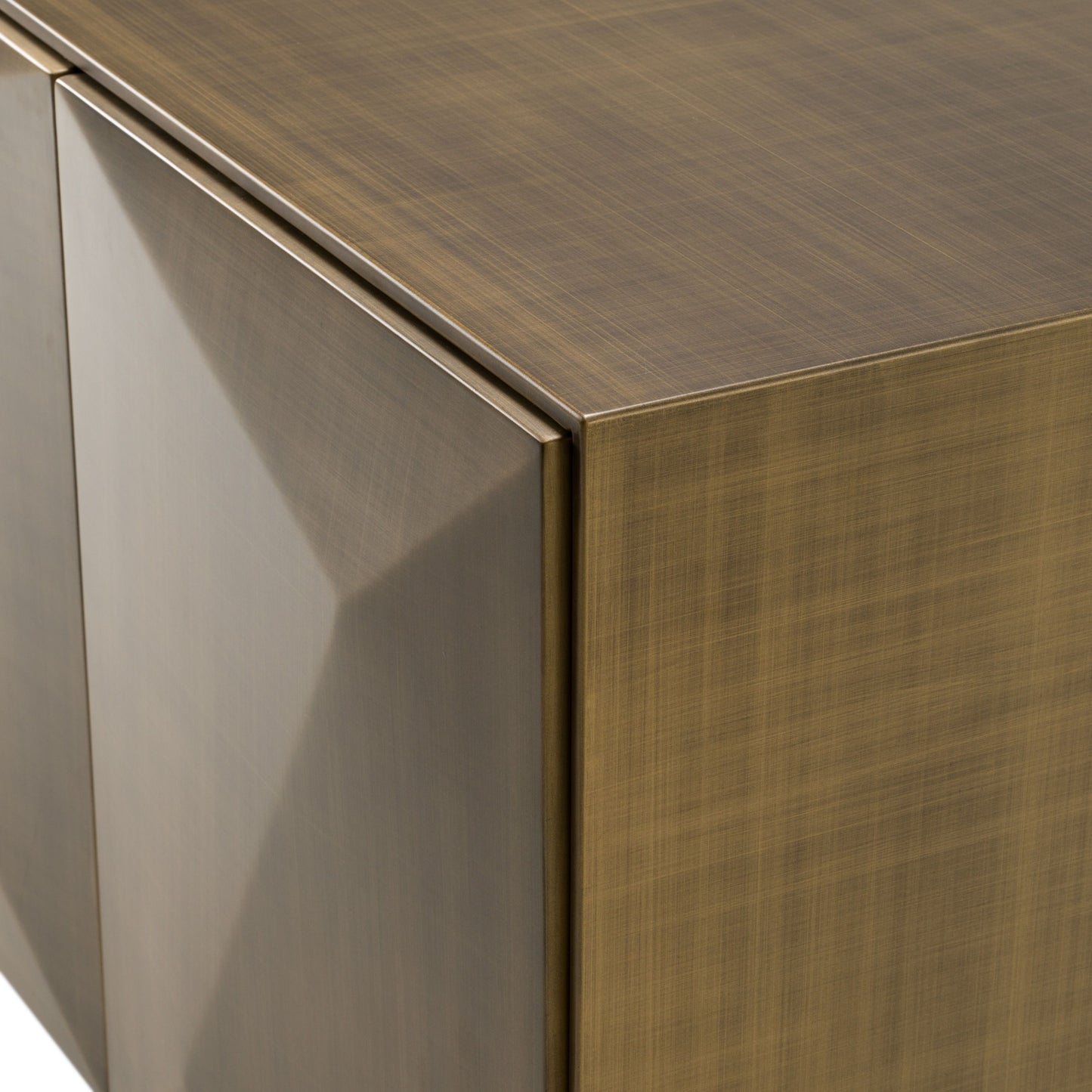 Vanguard Buffet Antique Brass Finish with Geometric