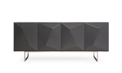 Vanguard Dark Grey High Gloss Buffet