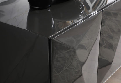 Vanguard Dark Grey High Gloss Buffet
