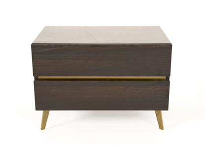 Nova Domus Velondra Modern Eucalypto & Marble 4-Piece Bedroom Set – Contemporary Luxury Furniture