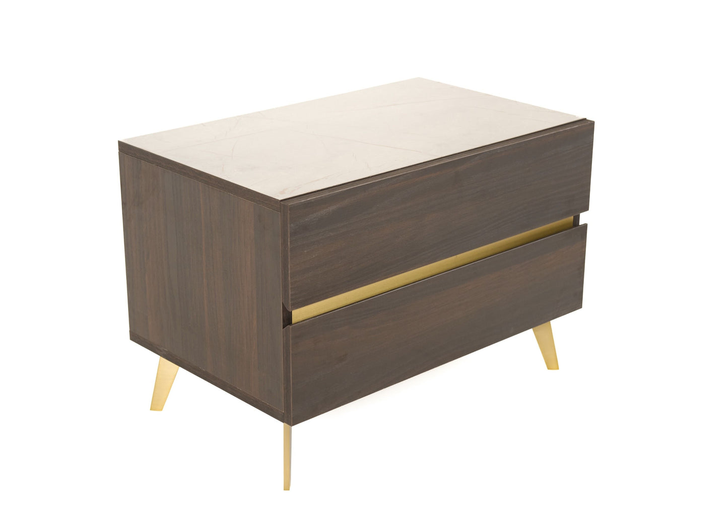 Nova Domus Velondra Modern Eucalypto & Marble 4-Piece Bedroom Set – Contemporary Luxury Furniture