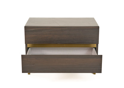 Nova Domus Velondra Modern Eucalypto & Marble 4-Piece Bedroom Set – Contemporary Luxury Furniture