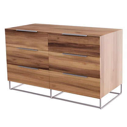 Lorenzo Italian Light Oak Dresser with 6 Soft-Closing Drawers