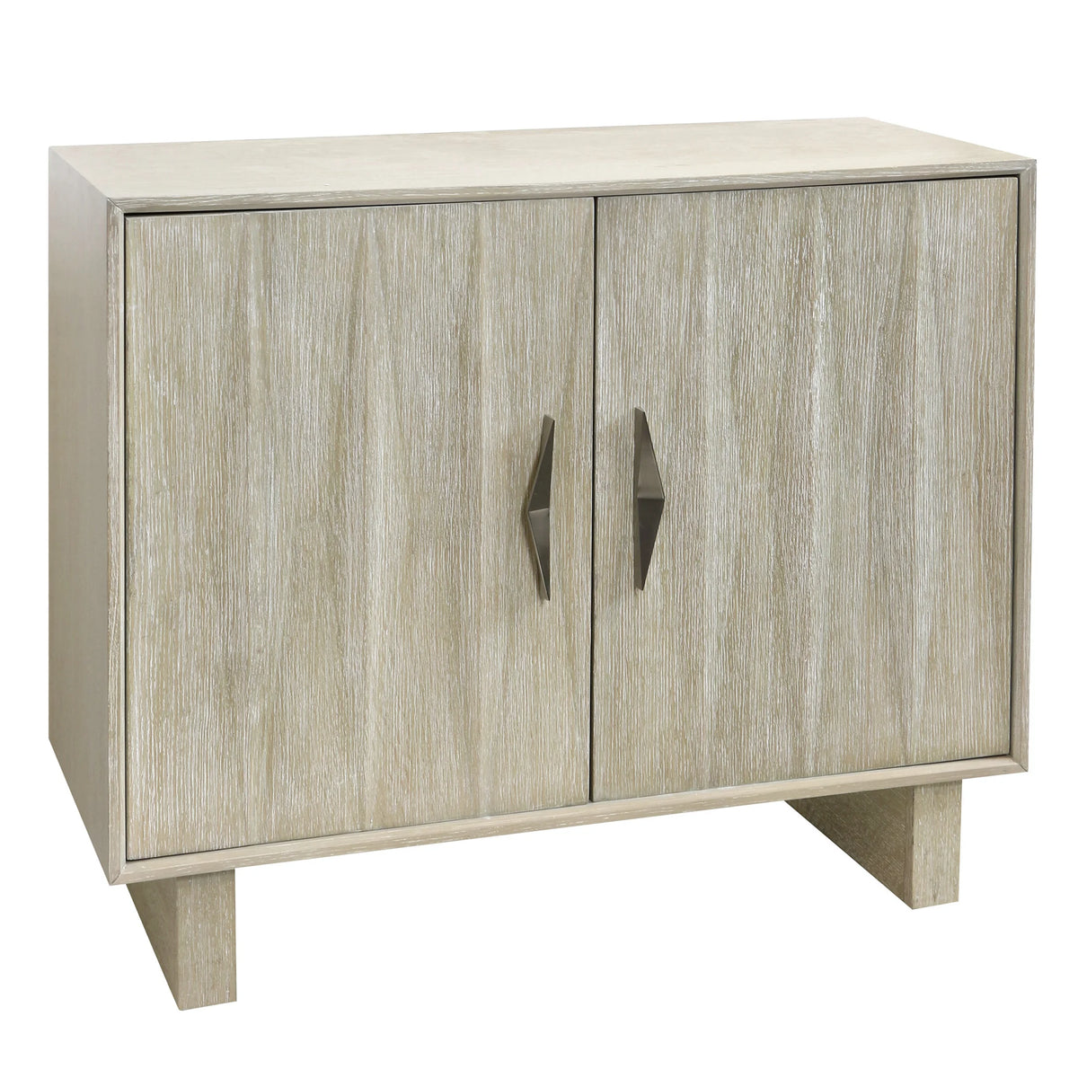 Tucson Two Door Cabinet with Dimensional Design Door Fronts