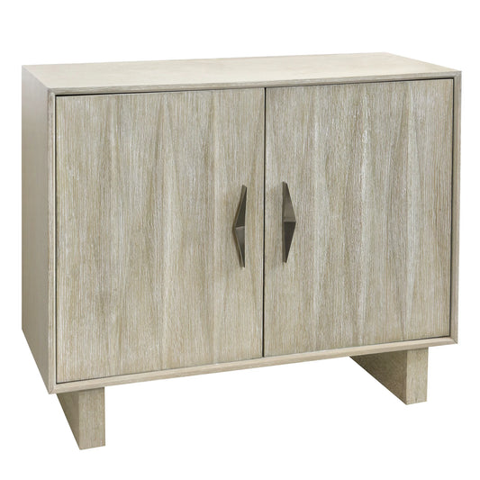 Tucson Two Door Cabinet with Dimensional Design Door Fronts
