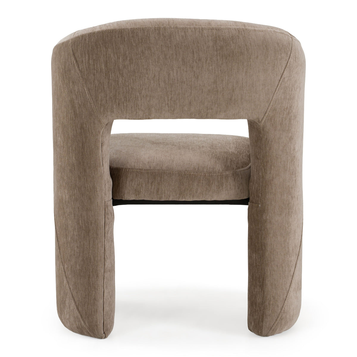 Weaver Modern Tan Fabric Upholstered Dining Arm Chair