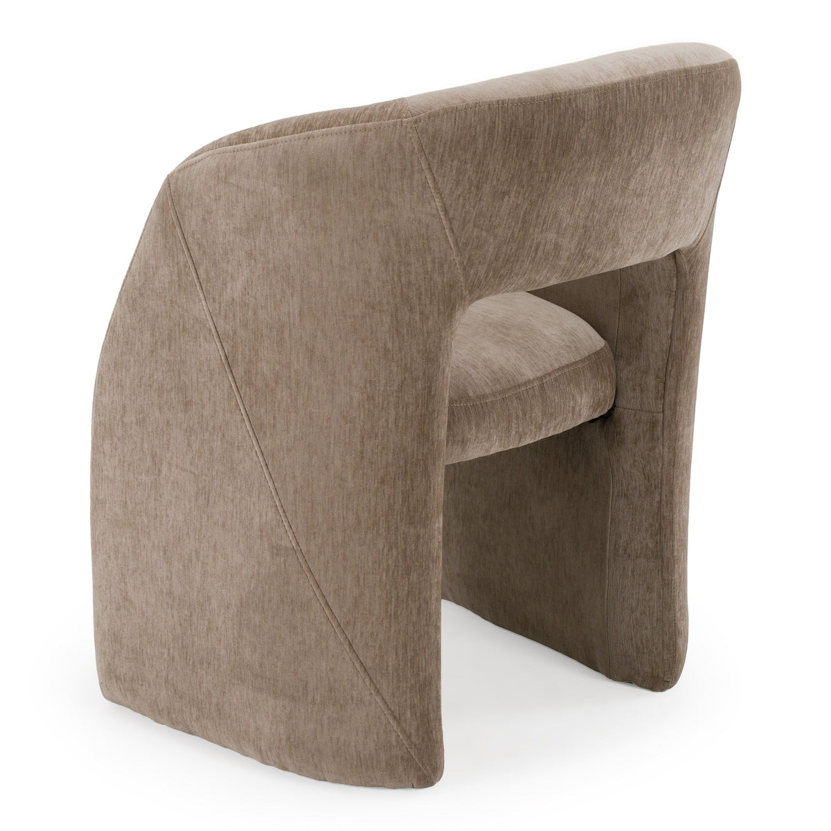 Weaver Modern Tan Fabric Upholstered Dining Arm Chair